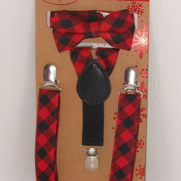 RISING STAR ADJUSTABLE BOW TIE AND SUSPENDER SET INFANT/TODDLER - Picture 3 of 5